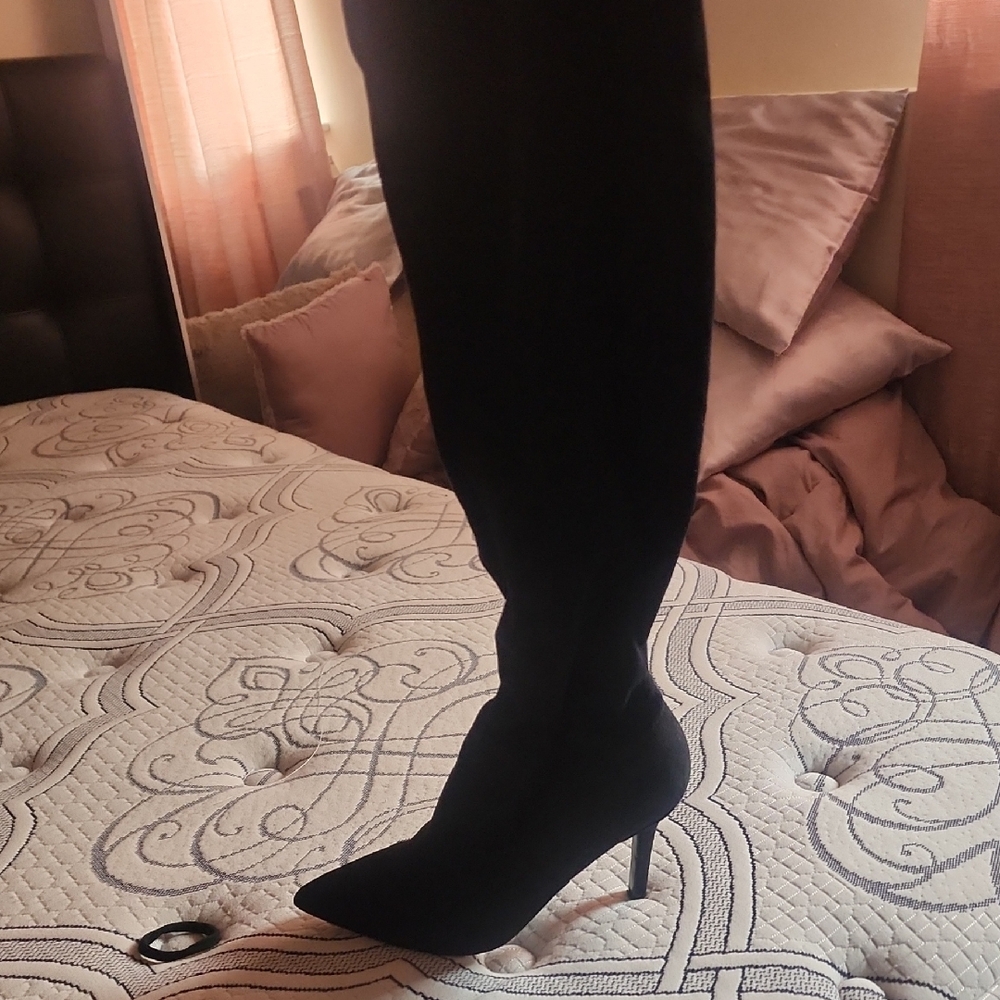 Aldo Black Over the Knee Boots